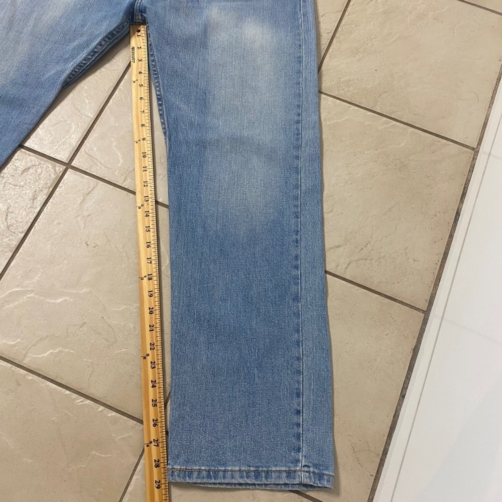 Levi‎ Strauss & Co 505 Mens Jeans W38 L30 Light Wash Denim Cotton Classic Fit - Picture 6 of 8